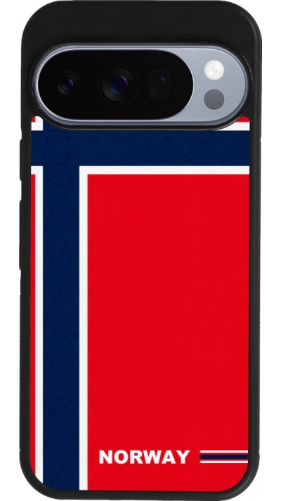 Google Pixel 10 / Pixel 10 Pro Case Hülle - Silikon schwarz Norwegen 2026 personalisierbares Fussballtrikot
