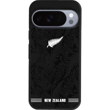 Google Pixel 10 / Pixel 10 Pro Case Hülle - Silikon schwarz Neuseeland 2026 personalisierbares Fussballtrikot