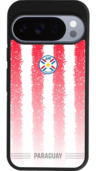 Google Pixel 10 / Pixel 10 Pro Case Hülle - Silikon schwarz Paraguay 2026 personalisierbares Fussballtrikot