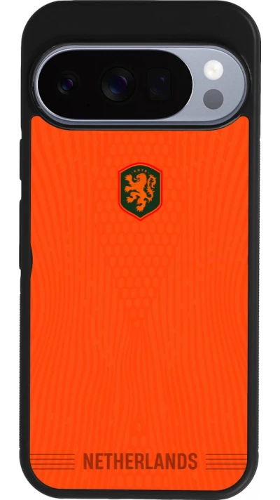 Google Pixel 10 / Pixel 10 Pro Case Hülle - Silikon schwarz Niederlande 2026 personalisierbares Fussballtrikot