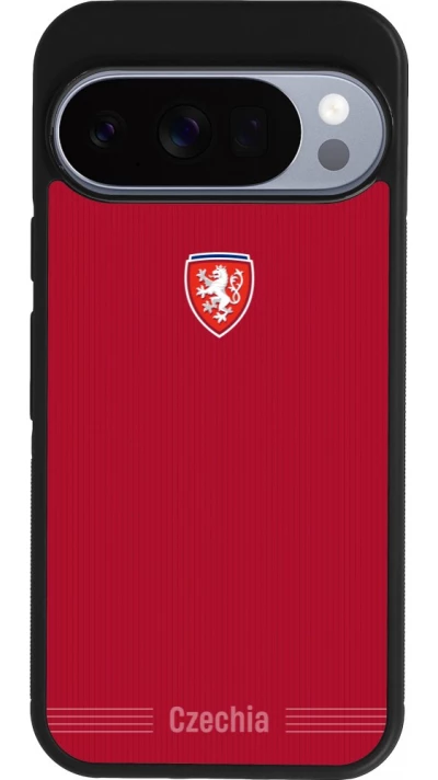 Google Pixel 10 / Pixel 10 Pro Case Hülle - Silikon schwarz Tschechische Republik 2026 personalisierbares Fussballtrikot