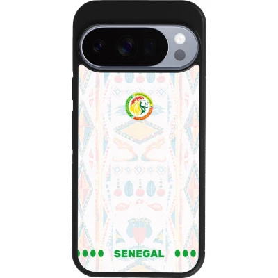 Google Pixel 10 / Pixel 10 Pro Case Hülle - Silikon schwarz Senegal 2026 personalisierbares Fussballtrikot