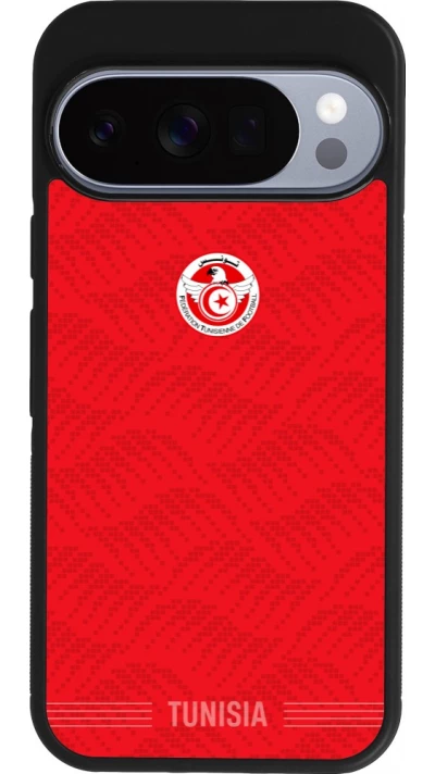 Google Pixel 10 / Pixel 10 Pro Case Hülle - Silikon schwarz Tunesien 2026 personalisierbares Fussballtrikot