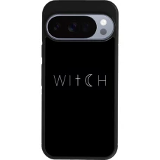 Google Pixel 10 / Pixel 10 Pro Case Hülle - Silikon schwarz Halloween 22 witch word