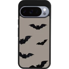 Google Pixel 10 / Pixel 10 Pro Case Hülle - Silikon schwarz Halloween 2026 Bats