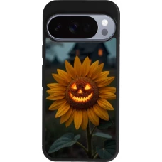 Google Pixel 10 / Pixel 10 Pro Case Hülle - Silikon schwarz Halloween 2026 Evil Sunflower