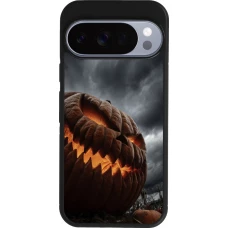 Google Pixel 10 / Pixel 10 Pro Case Hülle - Silikon schwarz Halloween 2026 The Wicked Pumpkin