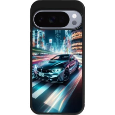 Google Pixel 10 / Pixel 10 Pro Case Hülle - Silikon schwarz BMW M4 Tokio Nacht