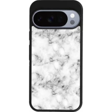 Google Pixel 10 / Pixel 10 Pro Case Hülle - Silikon schwarz Marble 01