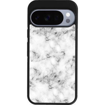 Google Pixel 10 / Pixel 10 Pro Case Hülle - Silikon schwarz Marble 01