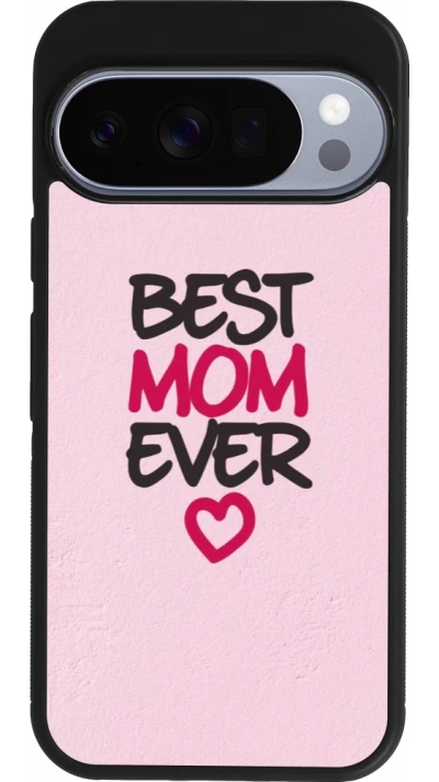 Google Pixel 10 / Pixel 10 Pro Case Hülle - Silikon schwarz Mom 2023 best Mom ever pink