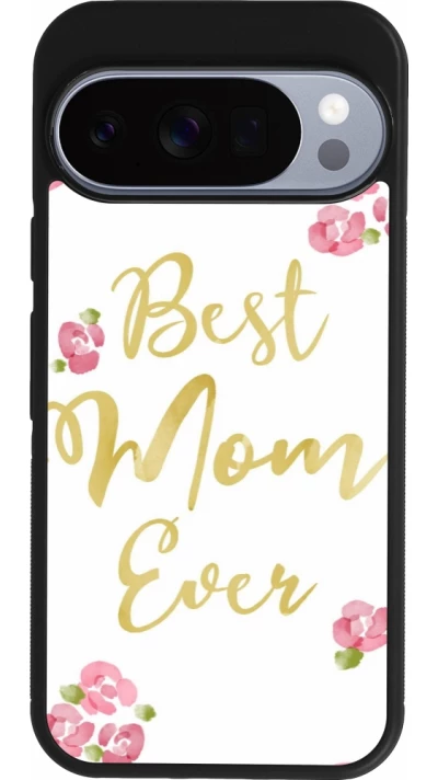 Google Pixel 10 / Pixel 10 Pro Case Hülle - Silikon schwarz Mom 2024 best Mom ever