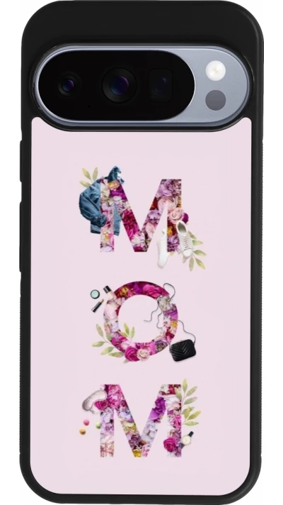 Google Pixel 10 / Pixel 10 Pro Case Hülle - Silikon schwarz Mom 2024 girly mom