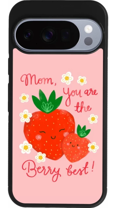 Google Pixel 10 / Pixel 10 Pro Case Hülle - Silikon schwarz Mom 2026 Berry best