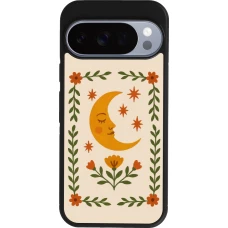 Google Pixel 10 / Pixel 10 Pro Case Hülle - Silikon schwarz Half moon stamp 2026