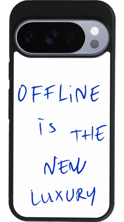 Google Pixel 10 / Pixel 10 Pro Case Hülle - Silikon schwarz Offline is the new luxury
