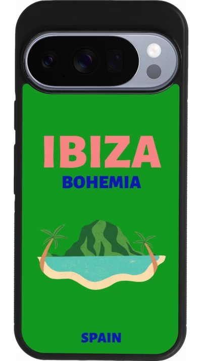 Google Pixel 10 / Pixel 10 Pro Case Hülle - Silikon schwarz Pop Summer Destination Ibiza