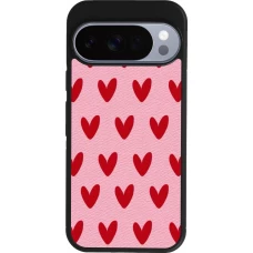 Coque Google Pixel 10 / Pixel 10 Pro - Silicone rigide noir Saint Valentines Day 26 Pattern heart