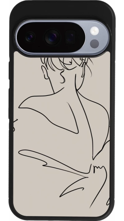 Coque Google Pixel 10 / Pixel 10 Pro - Silicone rigide noir Salnikova 05