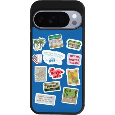 Coque Google Pixel 10 / Pixel 10 Pro - Silicone rigide noir Seals of the Dominican Republic DTMF