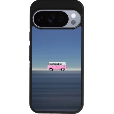 Google Pixel 10 / Pixel 10 Pro Case Hülle - Silikon schwarz Spring 23 pink bus
