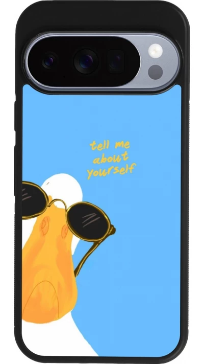 Google Pixel 10 / Pixel 10 Pro Case Hülle - Silikon schwarz Tell me about yourself Summer 2026