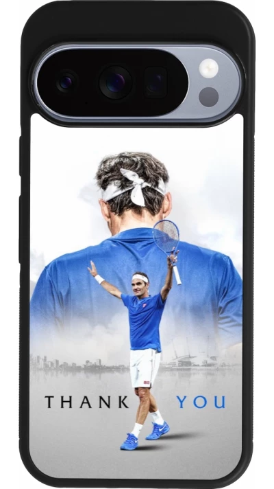 Google Pixel 10 / Pixel 10 Pro Case Hülle - Silikon schwarz Thank you Roger