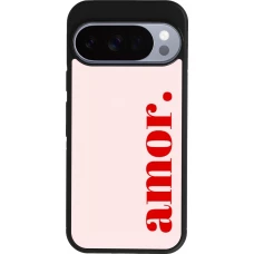 Coque Google Pixel 10 / Pixel 10 Pro - Silicone rigide noir Valentine 2024 amor