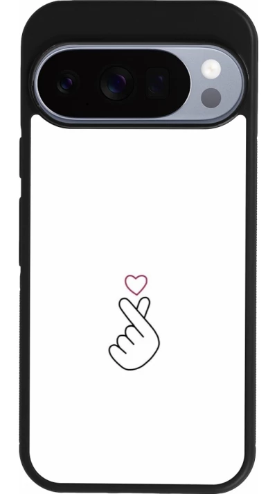 Google Pixel 10 / Pixel 10 Pro Case Hülle - Silikon schwarz Valentine 2024 heat by Millennials