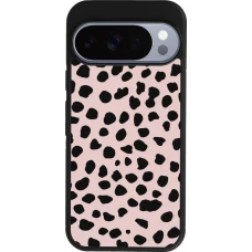 Google Pixel 10 / Pixel 10 Pro Case Hülle - Silikon schwarz Wild Leopard Pink