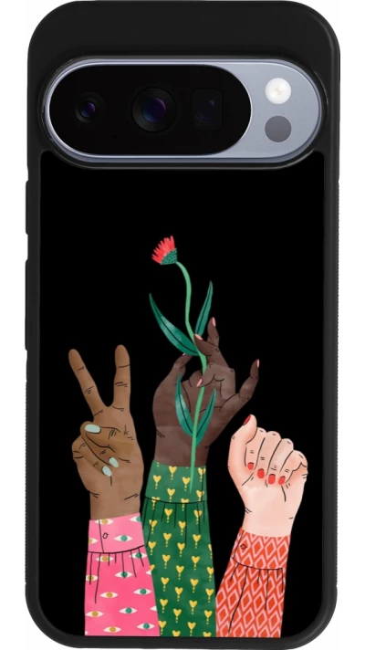 Google Pixel 10 / Pixel 10 Pro Case Hülle - Silikon schwarz Womens day 2026 2