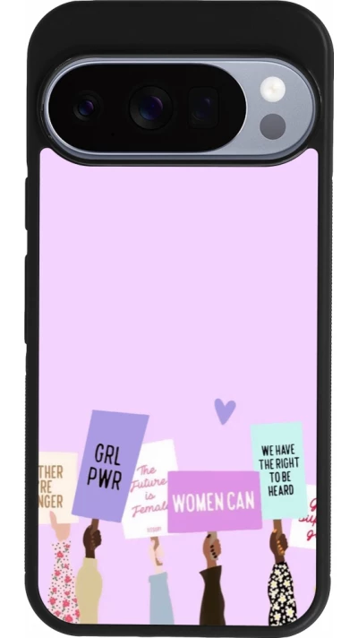 Google Pixel 10 / Pixel 10 Pro Case Hülle - Silikon schwarz Womens day 2026 9