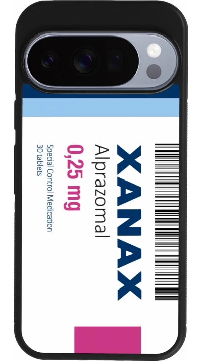 Google Pixel 10 / Pixel 10 Pro Case Hülle - Silikon schwarz Xanax Alprazolam 2025