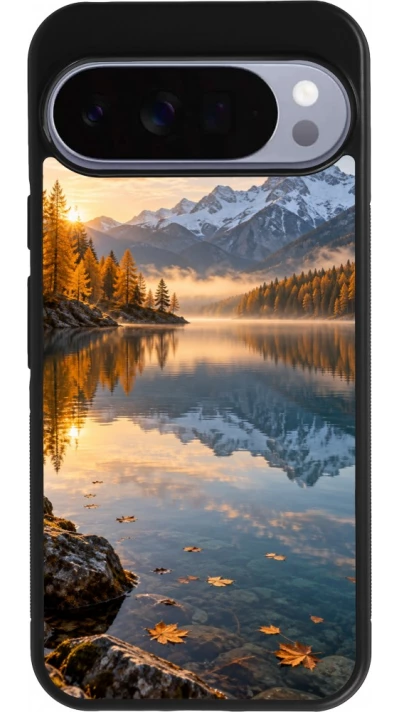 Coque Google Pixel 10 Pro XL - Silicone rigide noir Autumn 26 Autumn lake