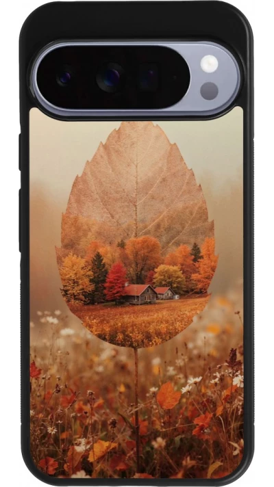 Coque Google Pixel 10 Pro XL - Silicone rigide noir Autumn 26 Autumn leaf