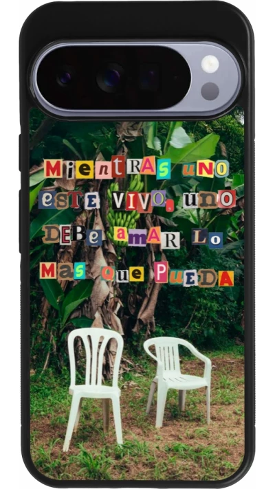Google Pixel 10 Pro XL Case Hülle - Silikon schwarz Chairs DTMF