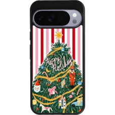 Google Pixel 10 Pro XL Case Hülle - Silikon schwarz Christmas 25 Happy Holiday