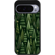Google Pixel 10 Pro XL Case Hülle - Silikon schwarz Christmas 25 Pattern Xmas Tree
