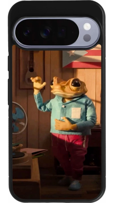 Google Pixel 10 Pro XL Case Hülle - Silikon schwarz Dancing frog DTMF