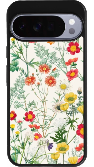Google Pixel 10 Pro XL Case Hülle - Silikon schwarz Flora Botanical Wildlife