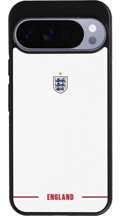 Google Pixel 10 Pro XL Case Hülle - Silikon schwarz England 2026 personalisierbares Fussballtrikot