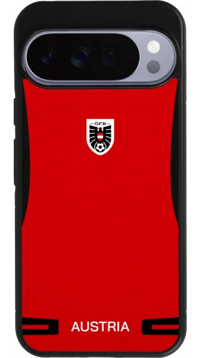Google Pixel 10 Pro XL Case Hülle - Silikon schwarz O?sterreich 2026 personalisierbares Fussballtrikot