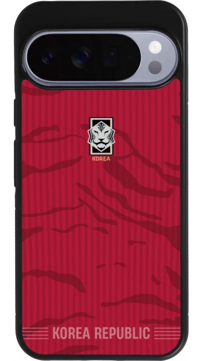 Google Pixel 10 Pro XL Case Hülle - Silikon schwarz Südkorea 2026 personalisierbares Fussballtrikot