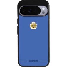 Google Pixel 10 Pro XL Case Hülle - Silikon schwarz Curaçao 2026 personalisierbares Fussballtrikot