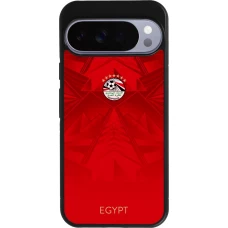 Coque Google Pixel 10 Pro XL - Silicone rigide noir Maillot de football Égypte 2026 personnalisable