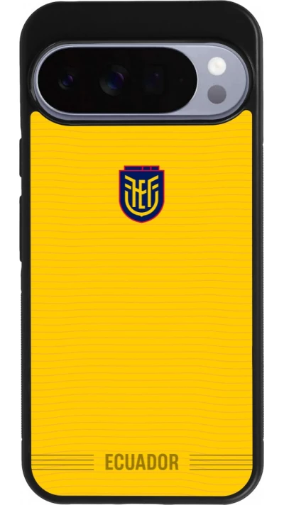 Google Pixel 10 Pro XL Case Hülle - Silikon schwarz Ecuador 2026 personalisierbares Fussballtrikot