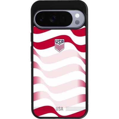 Google Pixel 10 Pro XL Case Hülle - Silikon schwarz Vereinigten Staaten 2026 personalisierbares Fussballtrikot