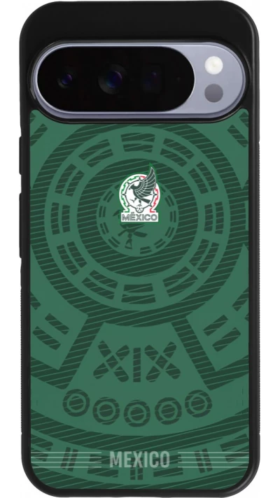 Google Pixel 10 Pro XL Case Hülle - Silikon schwarz Mexiko 2026 personalisierbares Fussballtrikot