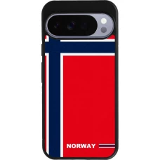 Google Pixel 10 Pro XL Case Hülle - Silikon schwarz Norwegen 2026 personalisierbares Fussballtrikot