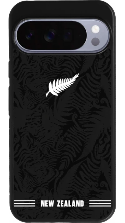 Google Pixel 10 Pro XL Case Hülle - Silikon schwarz Neuseeland 2026 personalisierbares Fussballtrikot